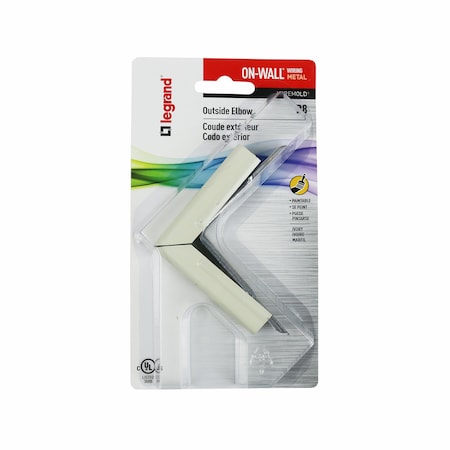 Wiremold Legrand On-Wall Outside Elbow 1 pk B-8